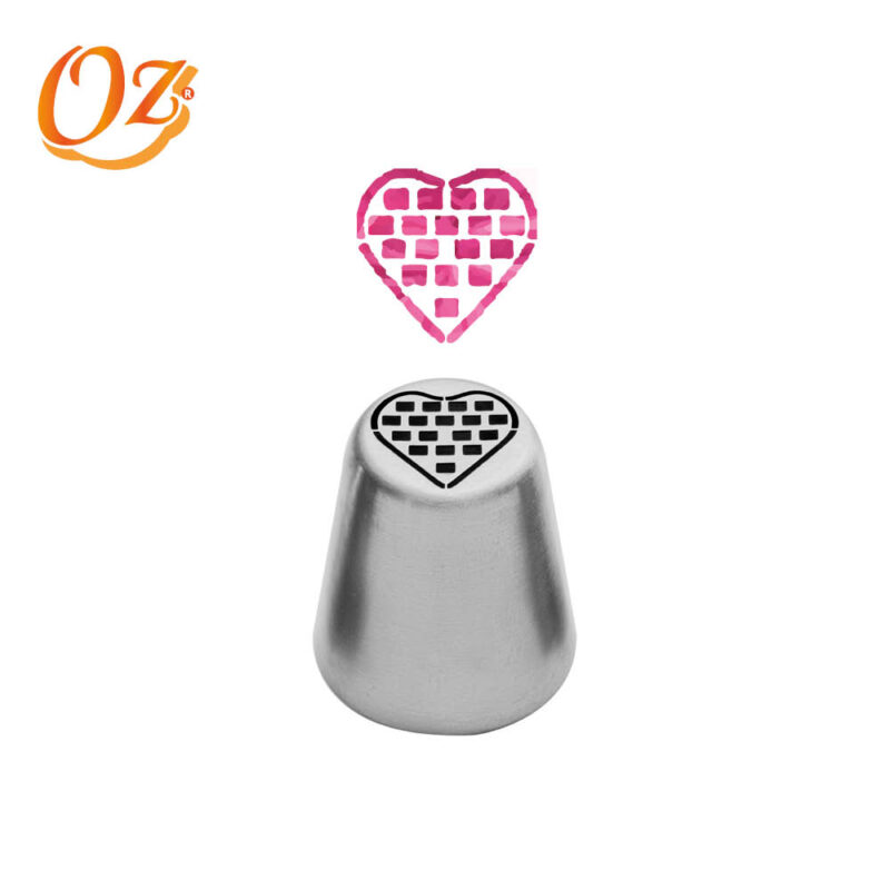 Boquilla de repostería - Duya corazón con cuadricula  242-003