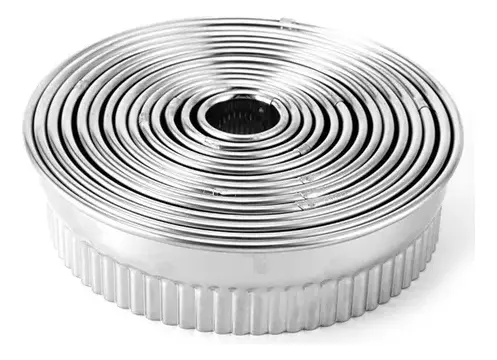 Set cortador redondo alto estriado acero inoxidable (180-0298) - Imagen 4