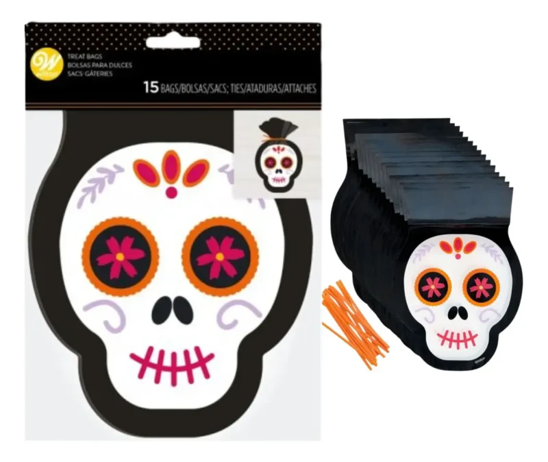 Bolsa para Dulces Craneo Dia de Muertos (1912-0-0481)