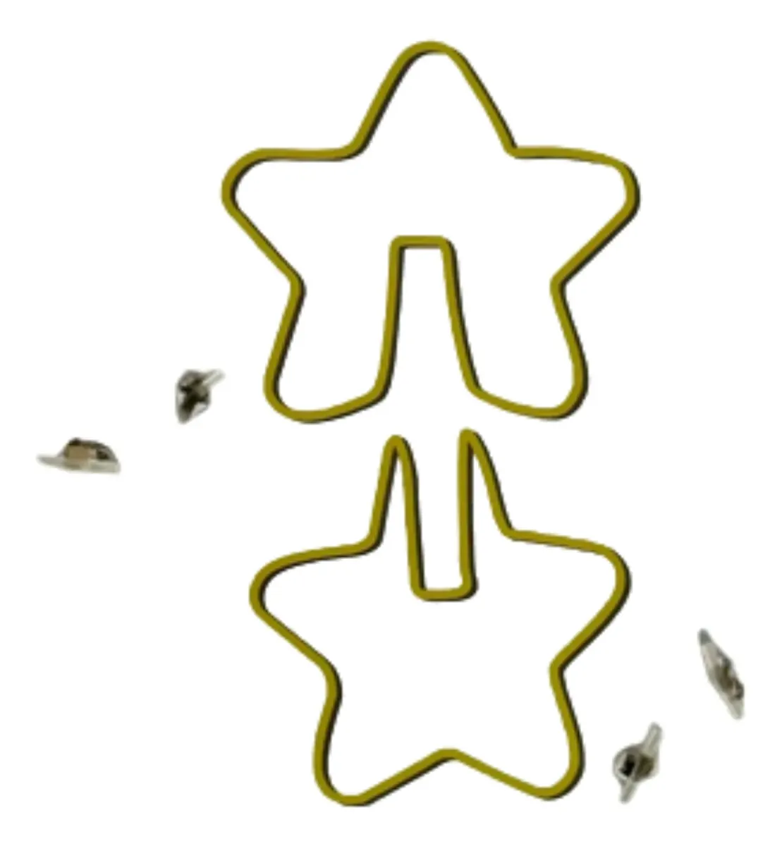 set de 2 cortadores de galleta estrella 3d acero (200827) - Imagen 2