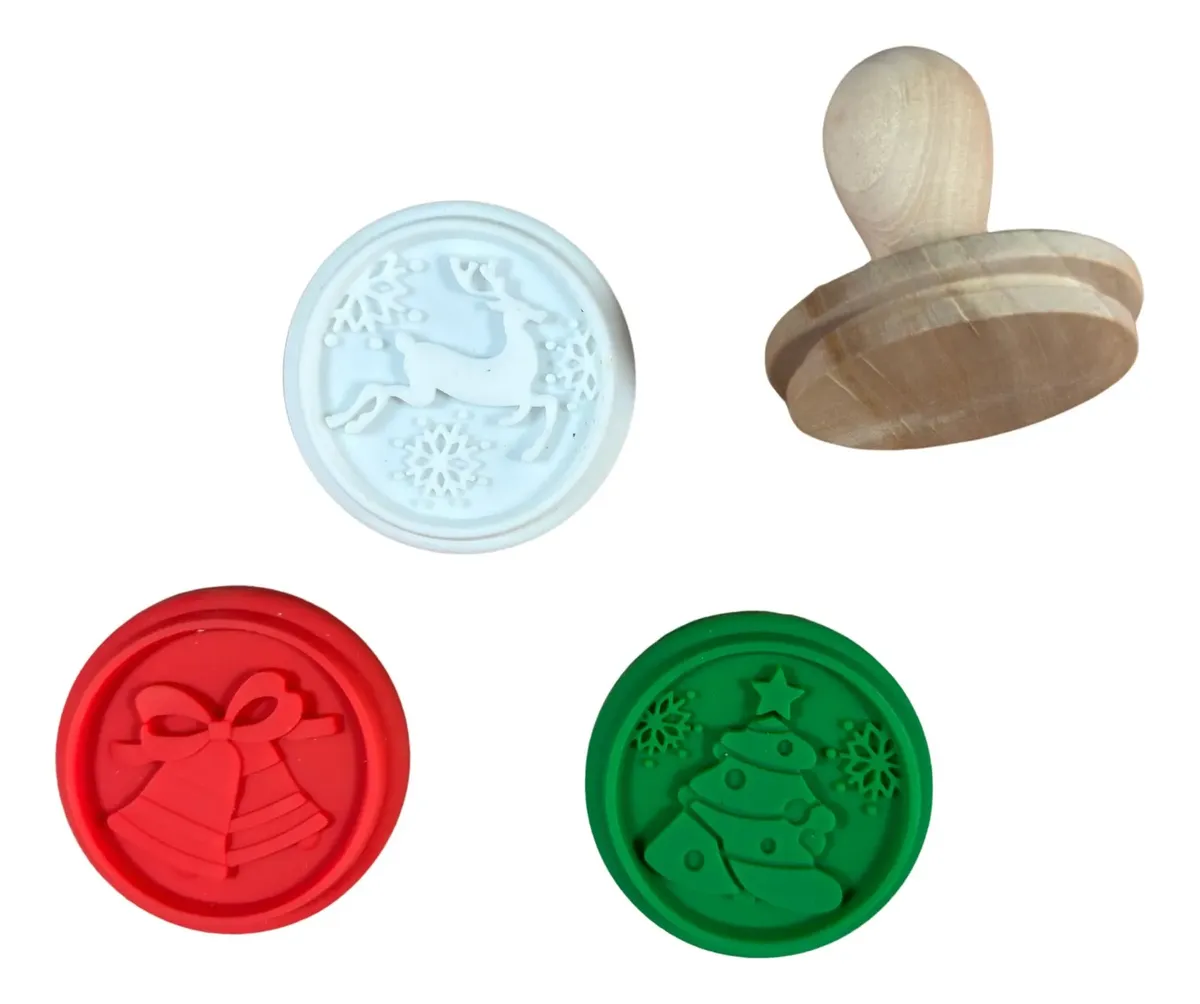Set de sellos para galletas, mango de madera. (200843) - Imagen 4