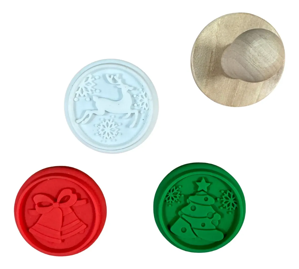 Set de sellos para galletas, mango de madera. (200843) - Imagen 2