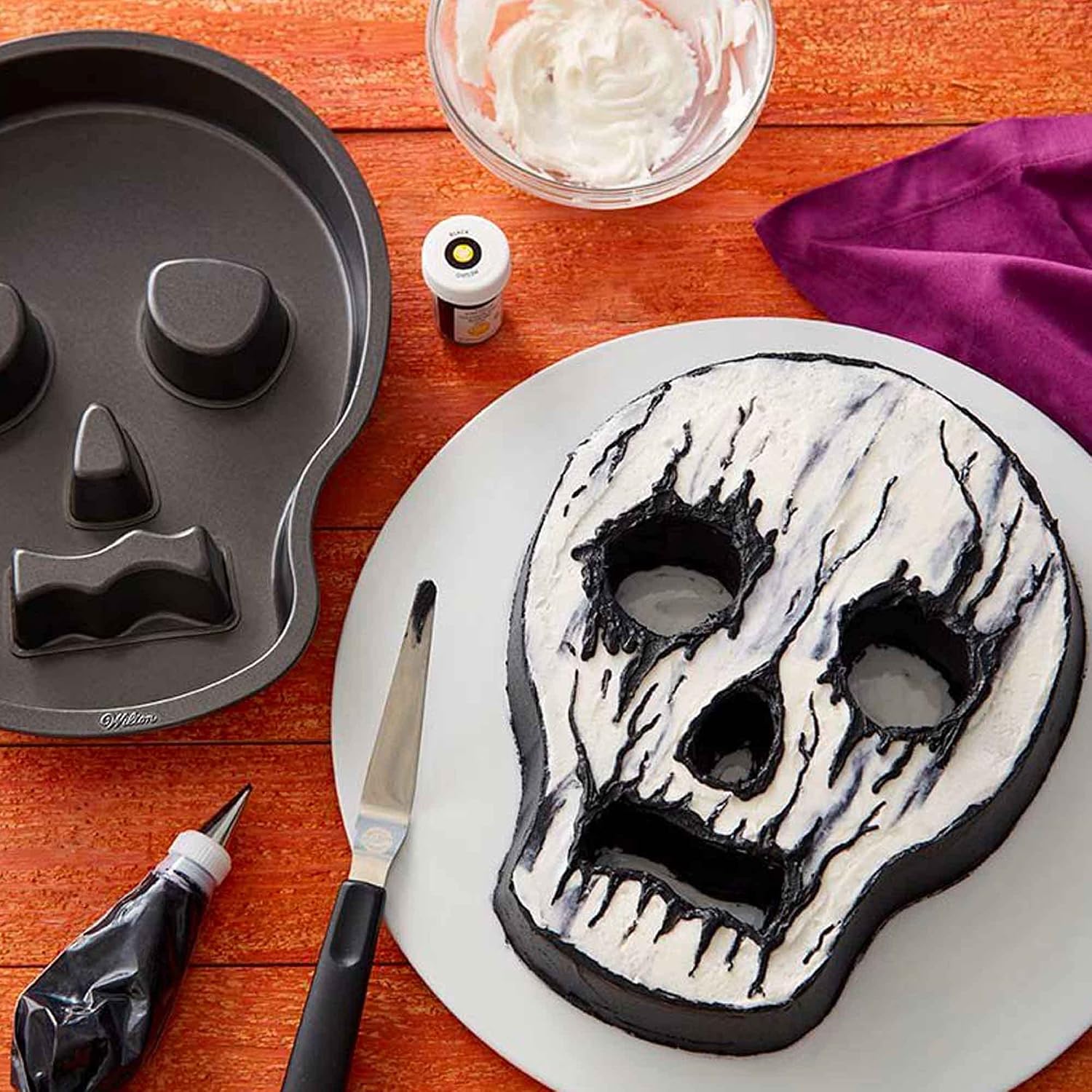 Molde Antiadherente Cabeza de Calavera Halloween (2105-7792) - Imagen 4