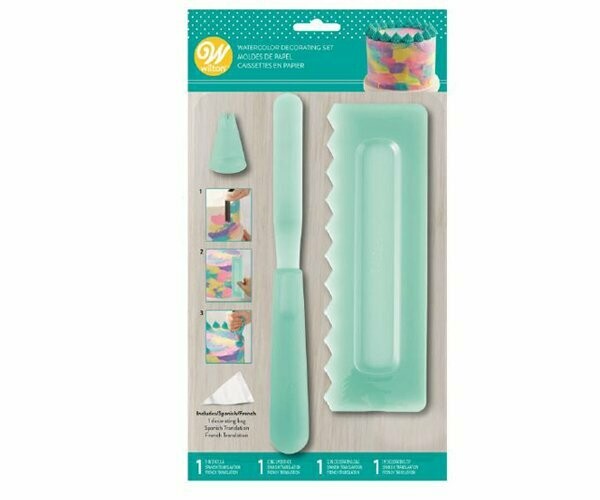 Set para decoración acuarela 4 pzas 2107-0-0275