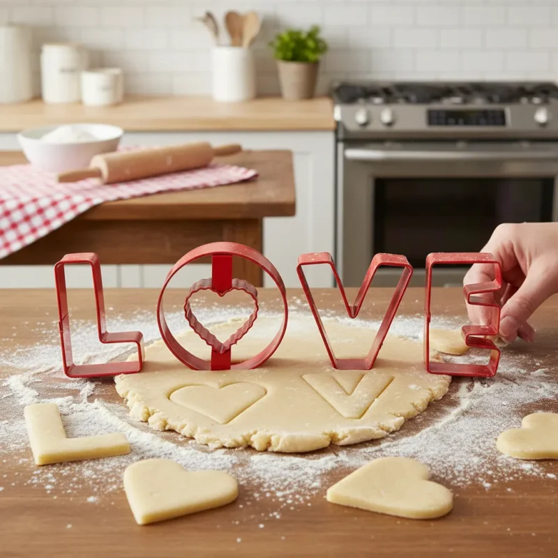 Juego de Cortadores LOVE para Galleta San Valentín 2308-3856