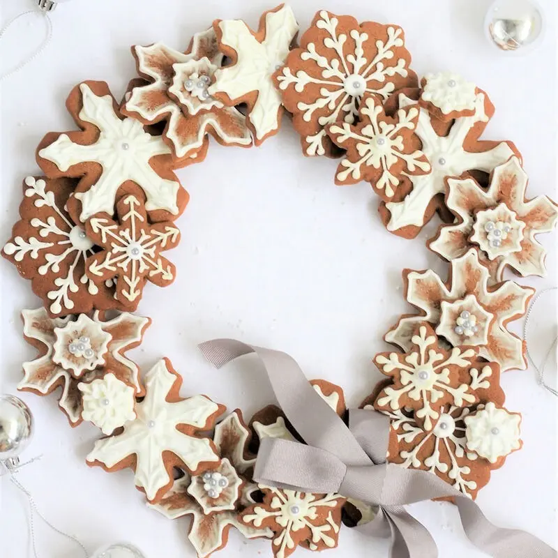Cortador de Galleta Copo de Nieve Comfort Grip Metal Navidad (2310-592) - Imagen 4