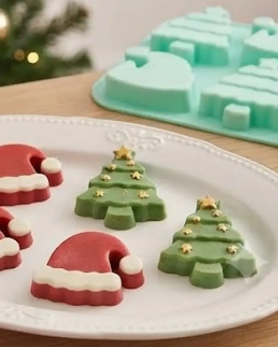 Molde de Silicona para Hornear árbol y Gorro Navidad (2504-1118) - Imagen 3