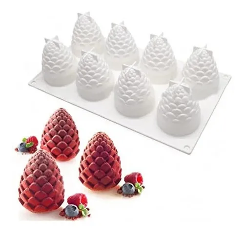 Molde Silicón Piña 8 cavidades 2504-1134