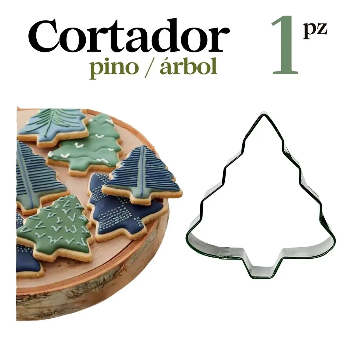 Cortador para galleta Pino metal (509-242) - Imagen 5