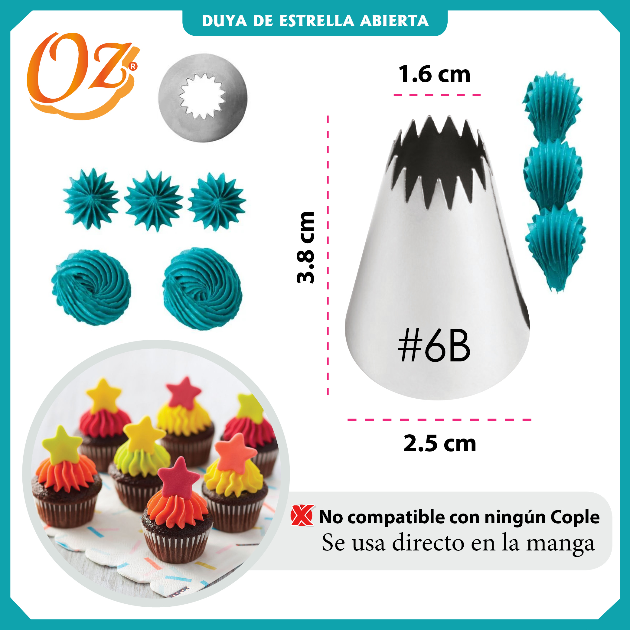 Duya No. 6B Marca Oz 240-6600 - Imagen 2