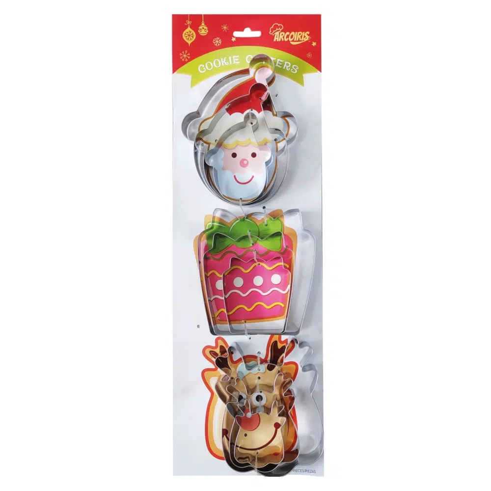 Set de 3 cortadores santa,regalo, reno inox. 200838 - Oz Todo para ...