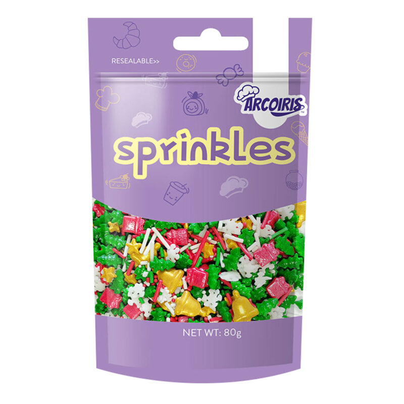 Sprinkles mezcla navideña con pinos y copos 80g 900565