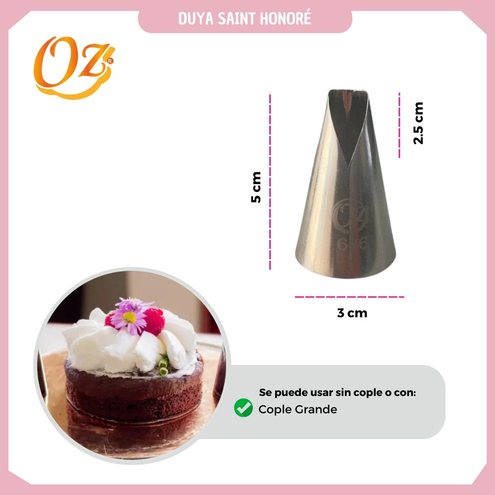 Boquilla de repostería - Duya saint honore 240-686 - Imagen 2