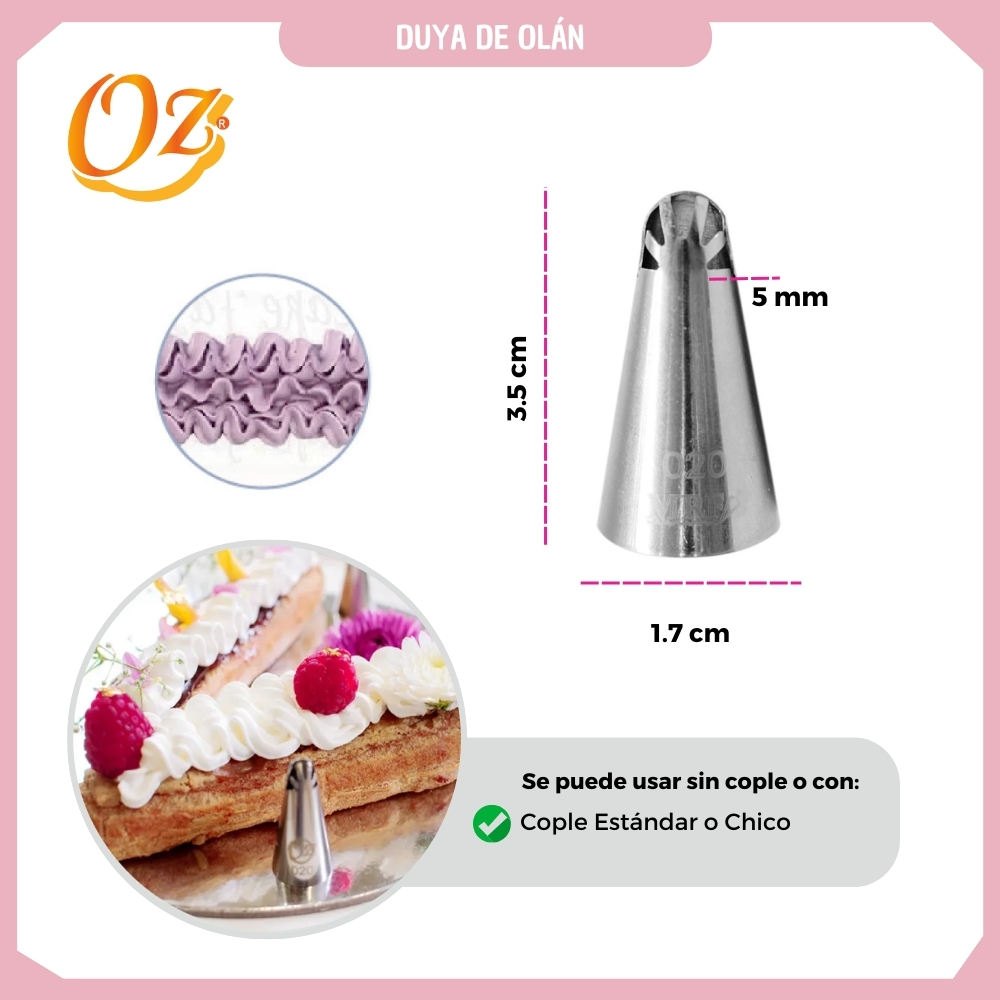 Boquilla de repostería - Duya de olán 240-020 - Imagen 2