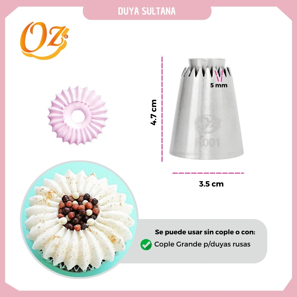 Boquilla para repostería - Duya sultana 241-01 - Imagen 2