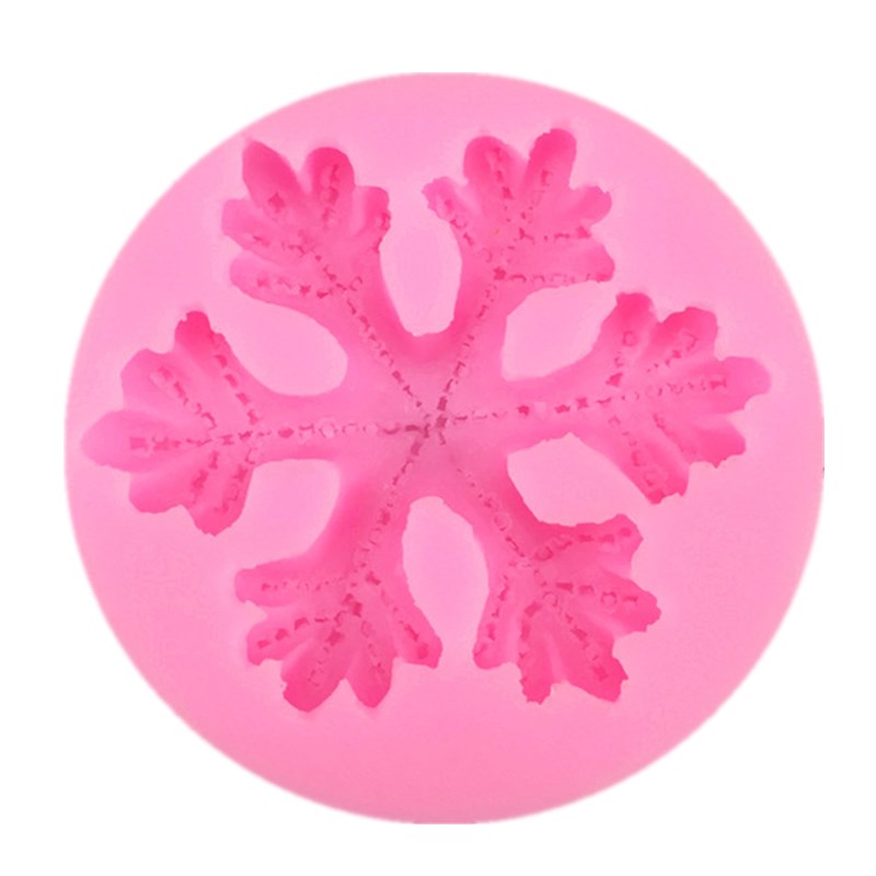 Molde de silicón copo nieve 6 puntas TC-12017