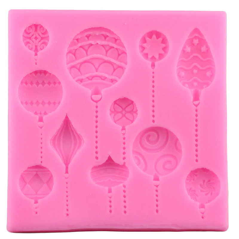 Molde Silicón Esfera Navidad TC-12630