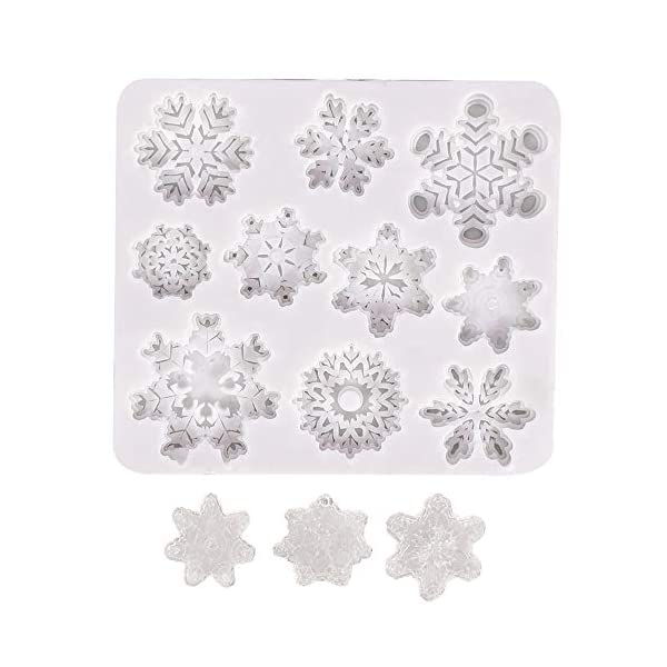 Molde Silicon Copos de Nieve con 10 Cav  TC-12834