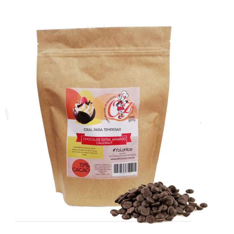 Chocolate callebaut extra amargo 73% cacao