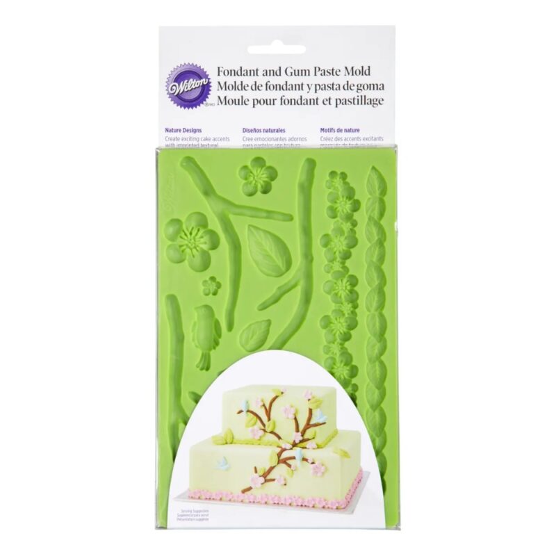 Molde de silic?n para fondant y pasta de goma dise?o de tela Wilton 409-2563