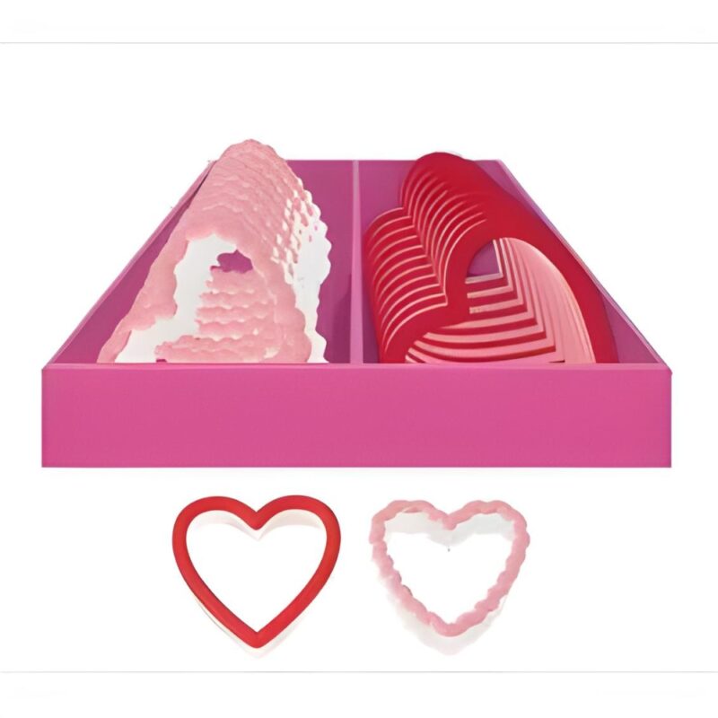 Juego de Cortadores Corazón con 24 pzas San Valentín 191011052