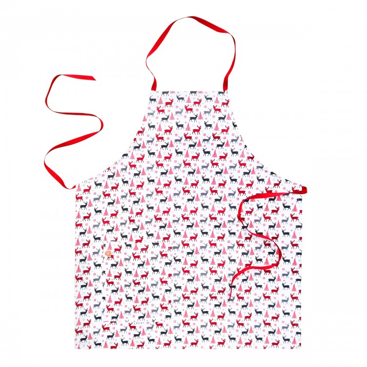 Mandil Adulto blanco venados 1625