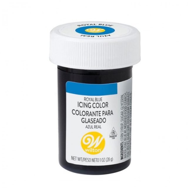 Colorante Wilton Comestible Azul Real/Royal Blue 28.3gr. (04-0-0035)
