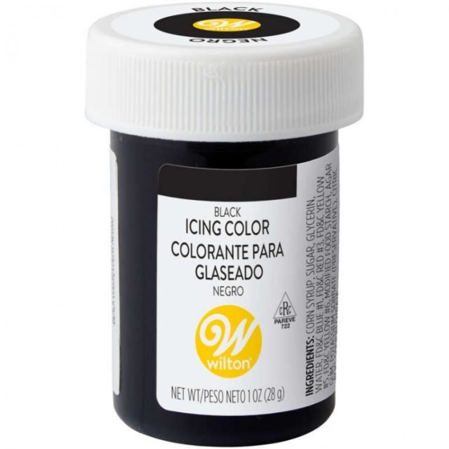 Colorante Wilton Comestible Negro/ Black 28.3gr. (04-0-0037)
