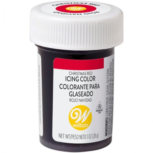 Colorante Wilton Comestible Rojo Navidad/Christmas Red 28.3gr. (04-0-0042)