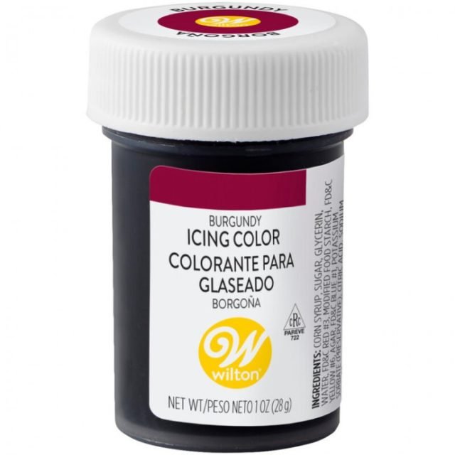 Colorante Wilton Comestible Borgoña/Burgundy 28.3gr. (04-0-0050)
