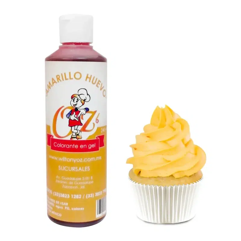 Colorante Oz Comestible en Gel Amarillo Huevo 240ml (524)