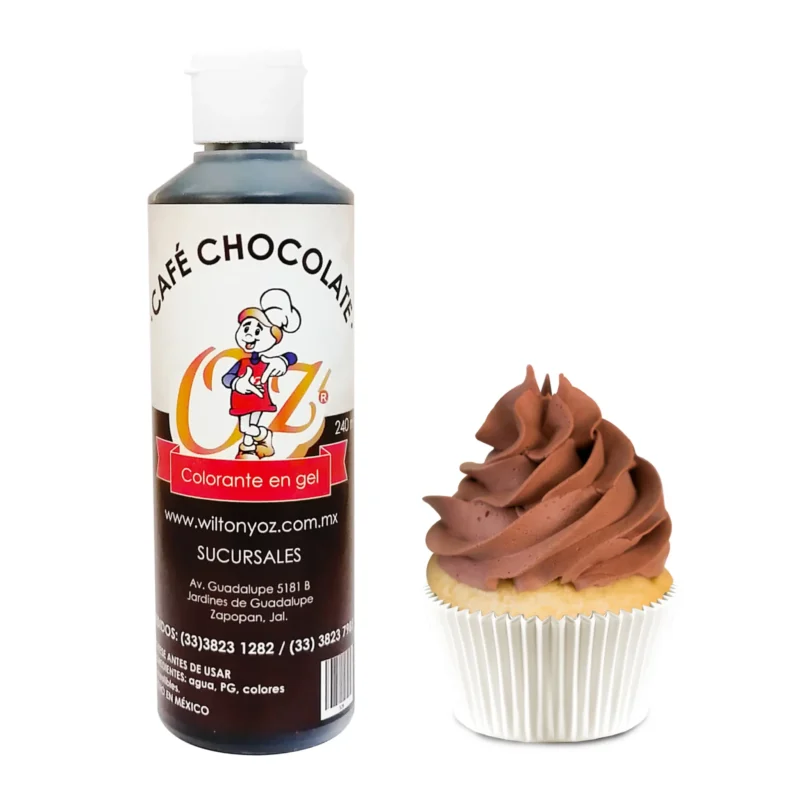 Colorante Oz Comestible en Gel Cafe Chocolate 240ml (526)