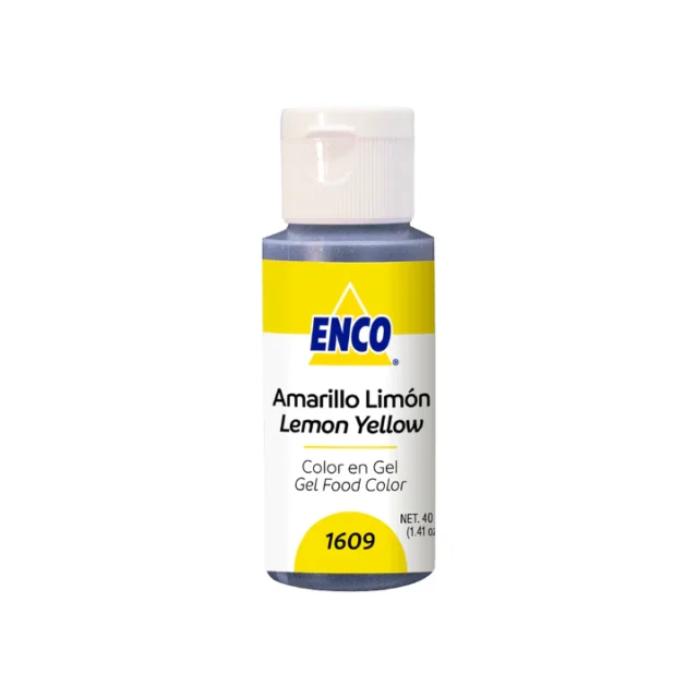 Colorante Enco Comestible Amarillo Limón en Gel 40gr. (1609)