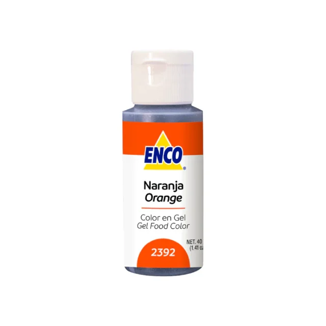 Colorante Enco Comestible Naranja en Gel 40gr. (2392)