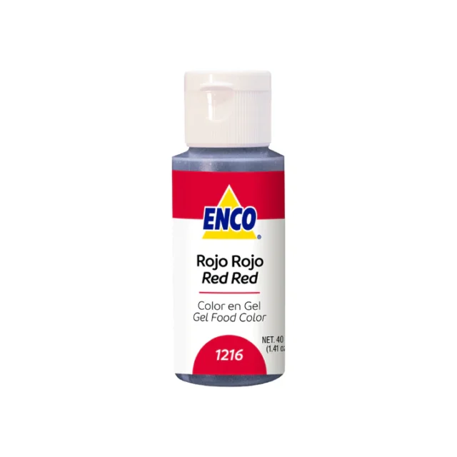 Colorante Enco Comestible Rojo Rojo en Gel 40gr. (1216)