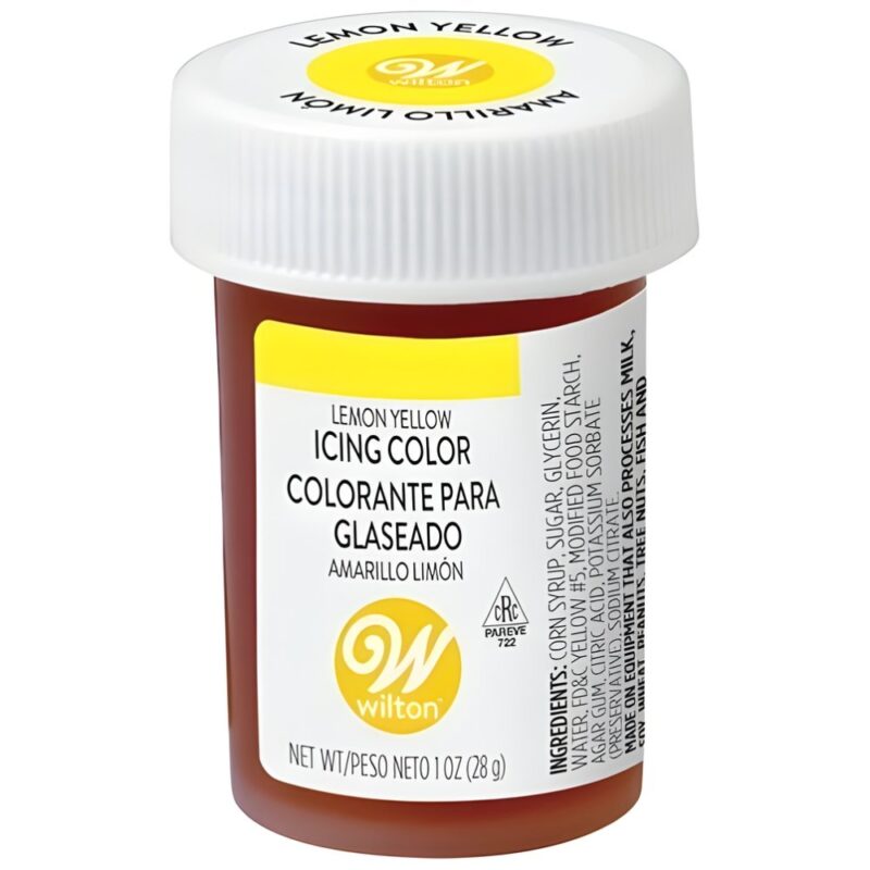 Colorante Wilton Comestible Amarillo Limon / Lemon Yellow 28.3gr. (04-0-0031)