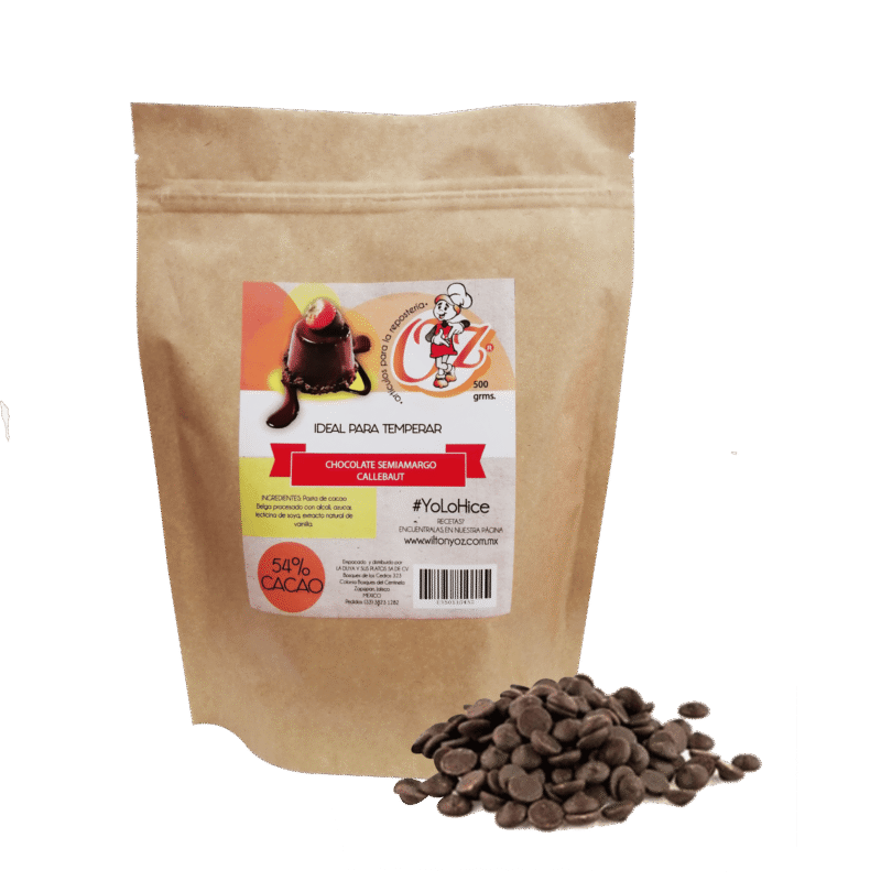 Chocolate callebaut semi amargo 54% cacao (40-803)