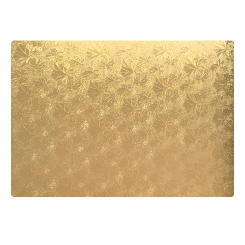 Base De Carton Doble Altura Rectangular 36 X 46 Cm Dorado (450-83646)