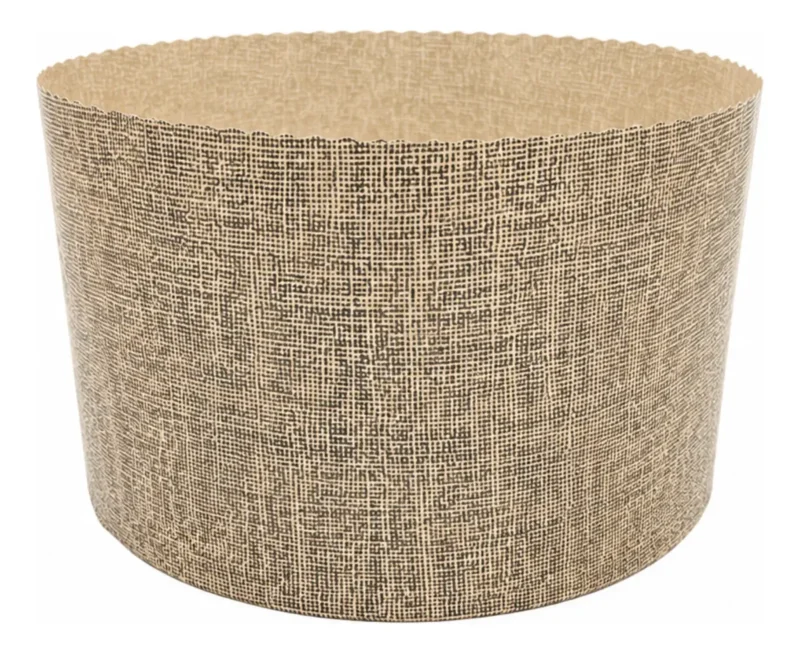 Molde horneable de Papel Redondo Panettone 17 x 11 cm (2505-172)