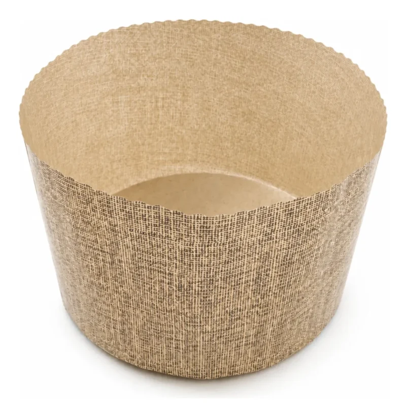 Molde horneable de Papel Redondo Panettone 17 x 11 cm (2505-135)